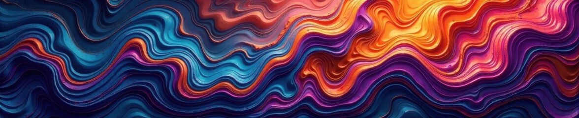 Fototapeta premium Intricate swirling oil patterns, multicolored hues, droplet, scientific