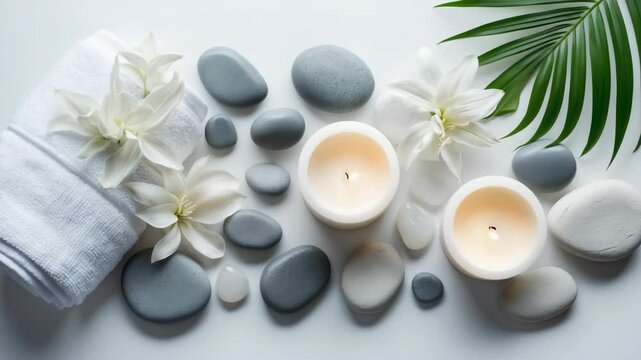 Salon composition featuring symbolic objects.