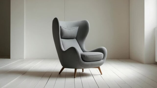 Cozy wing chair in the workshop