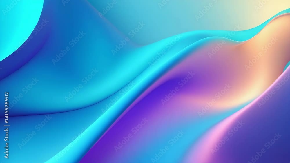 Canvas Prints abstract blue gradient with a technology-themed background