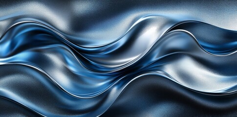 Obraz premium The abstract silver liquid flow design is ideal for creating modern backgrounds