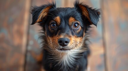 **A Curious Puppy With One Ear Flopped Over, Sitting On Warm Wood Floor, Shallow Depth And Emotional Expression --Ar 16:9 --S 972 --V 6.0 --Style Raw** - @Darya (Relaxed) -# Create, Explore, And Organ
