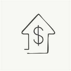 vector illustration of elements with finance symbols	
