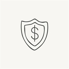 vector illustration of elements with finance symbols	
