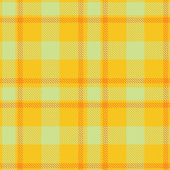 Traditional Vibrant golden & Neon celery Seamless Tartan Fabric Design