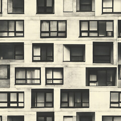 Fototapeta premium architectural facade black and white