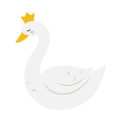 Beautiful Crowned Swan