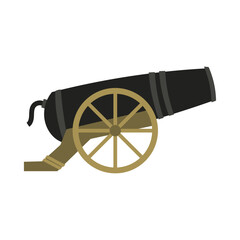 Illustration of a Vintage Cannon