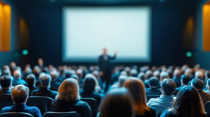 Audience Engaged in Presentation at a Conference Event