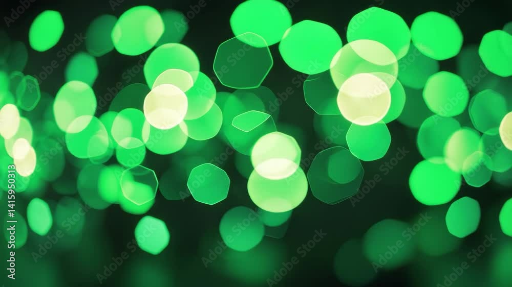 Canvas Prints abstract green light bokeh backgrounds
