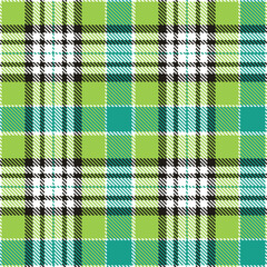 Traditional Deep white & Warm almost black Seamless Tartan Fabric Design