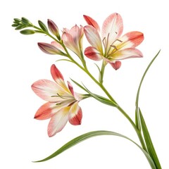 Fototapeta premium orange lily isolated on white