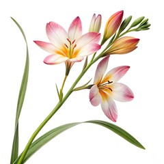 Naklejka premium orange lily isolated on white