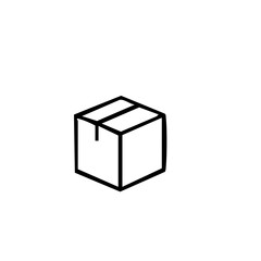 vector illustration of elements with package symbols	
