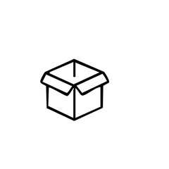 vector illustration of elements with package symbols	
