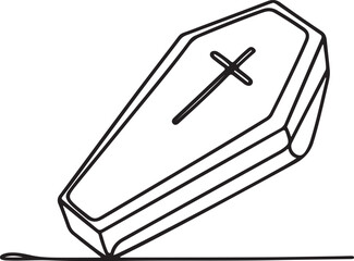 Minimal Coffin Design in One Line Format