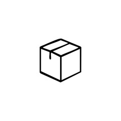 vector illustration of elements with package symbols	
