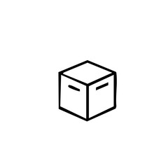 vector illustration of elements with package symbols	
