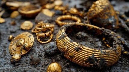 Ancient gold artifacts unearthed