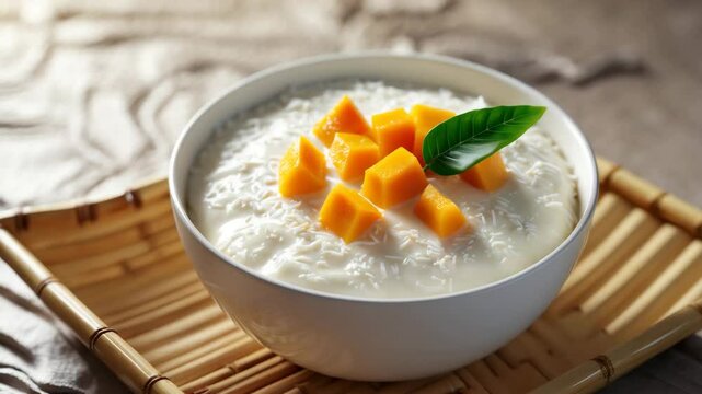 Sweet Dessert of Pumpkin Stewed in Coconut Milk
