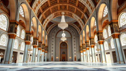 Fototapeta premium interior of the cathedral of the holy sepulchre