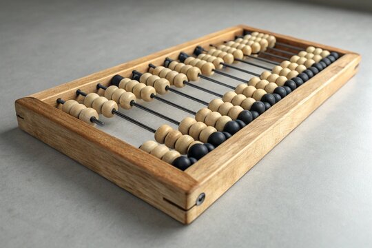 old wooden abacus