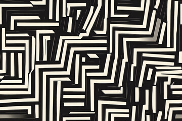 linear movement black and white geometry