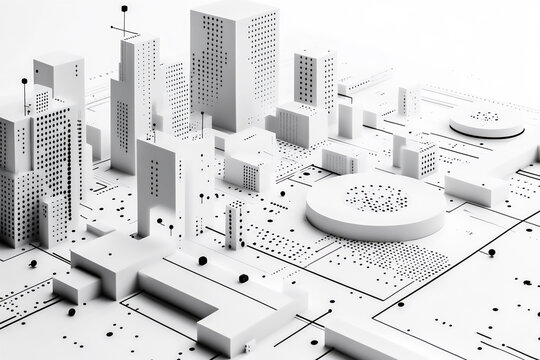 minimalist data visualization black and white functional