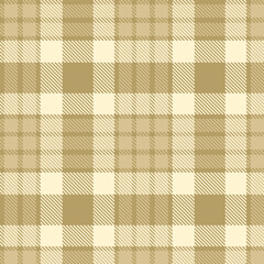 Neon dark beige and Smoky very light brown Seamless Tartan Fabric Design