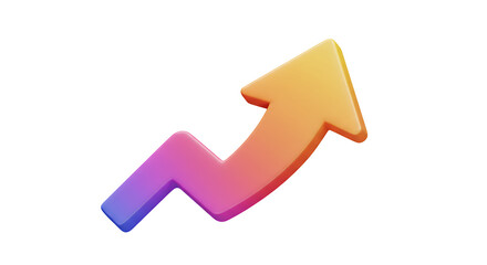 Rising Arrow Trend Indicator for Growth and Progress