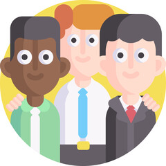 intermediary illustration on a white background     