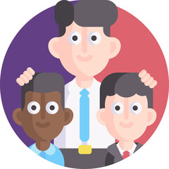 intermediary illustration on a white background    