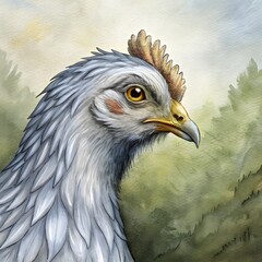 Obraz premium close-up-of-a-silver-death-layer--hen