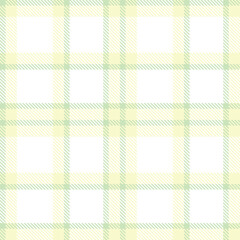 Sandy very pale green and Deep ecru Seamless Tartan Fabric Design
