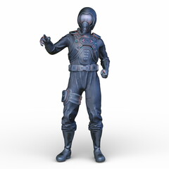 サイバーマン　3DCGレンダリング