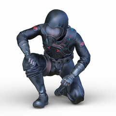 サイバーマン　3DCGレンダリング