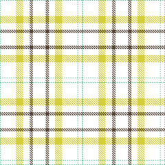 Plaid pattern seamless. Classic white & Bright greeny blue Tartan Fabric Design. 