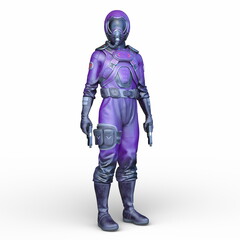 サイバー戦士　3DCGレンダリング