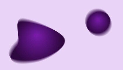 PrintAbstract shapes blurred gradient design on purple background