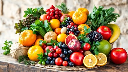 Nature’s Bounty: A Variety of Fruits and Veggies
