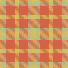 Pastel sand Seamless Tartan with Rich greenish grey accents Fabric Design