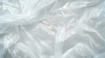 Crumpled plastic sheet background texture