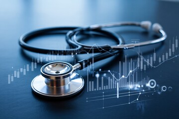 Modern Medical Technology with Stethoscope and Data Integration