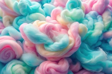 Cotton Candy Swirl with Pastel Texture
