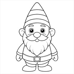 Gnome Coloring Page for Kids
