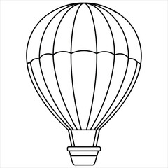 Fototapeta premium Hot Air Balloon Coloring Page for Kids