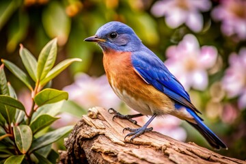 Obraz premium blue bird on a tree