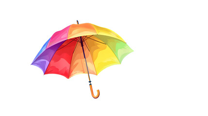 Obraz premium Colorful Umbrella Illustration on Sky for Modern Design Concept