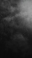 Obraz premium Raindrops on Dark Surface with Cloud Background
