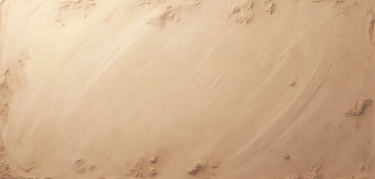 Textured clay background. Beige, brown earthy colors. Nature ground surface, dried mud or clay. Ideal for cosmetic products, construction or art projects. Natural material, minimalist look.